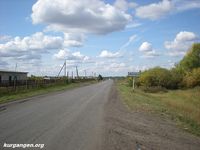 Село Митино. Въездной знак — Фото Владимира Шевцова. Сентябрь 2009.