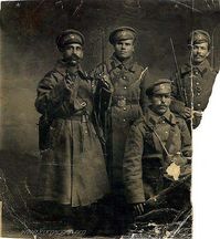 Группа солдат царской армии. Новобранцы.1915г. — Фотографии Михаила Яковлевича Черепанова времен Первой мировой войны.