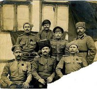 Юго-Западный фронт. Группа писарей.1916г. — Фотографии Михаила Яковлевича Черепанова времен Первой мировой войны.