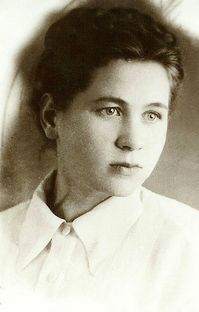 Жители села Кирово (Воскресенского) — Яшкина Мария Андреевна , родилась в селе Кирово, 1950-е годы. Фото из архива Ханбековой Анны.