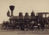 Сибирская железная дорога в Курганском уезде — Паровоз. Фотограф Кочешев. Фото предоставлено Евгением Гордеевым (Екатеринбург).