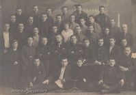 Курган, 1920 — Окружная конференция работников просвещения. В третьем ряду третий справа - Соседов Сергей Семенович.