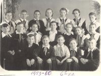 1959. Куртамышская средняя школа. 6-г класс — Из архива Зои Петровны Павловой.