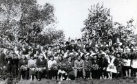 Кировская средняя школа. Выпускной класс, 1965 год — Фото из музея средней школы в селе Кирово.
