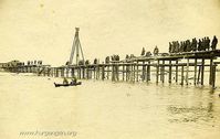 Строительство моста через р. Стырь. 1916г. — Фотографии Михаила Яковлевича Черепанова времен Первой мировой войны.