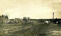 Обмолот хлеба. 1916г. — Фотографии Михаила Яковлевича Черепанова времен Первой мировой войны.