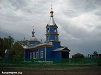 Село Боровлянка. Никольская Крестовоздвиженская церковь. 2009-03 — Фото Павла Варлакова.