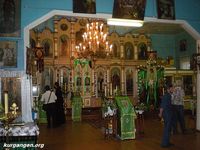 Село Боровлянка. Никольская Крестовоздвиженская церковь. 2009-04 — Внутреннее убранство. Фото Владимира Шевцова.