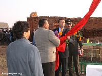 Поставим памятник деревне. Проект генерала Усманова, 2003 год — Фоторепортаж с открытия памятного знака на месте исчезнувший деревни Староколмаково. Фото из архива Усманова В.В.