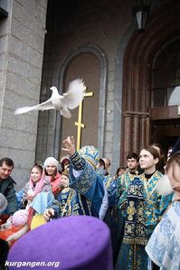 Мишкинцы на праздновании Благовещения Пресвятой Богородицы в Екатеринбурге — Фото Ю.А.Бастылева.