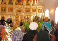 Курган. Храм во славу иконы "Торжество Пресвятой Богородицы" Порт-Артурской — Освящение храма 8 апреля 2012 года. Фото Владимира Шевцова.