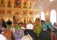 Курган. Храм во славу иконы "Торжество Пресвятой Богородицы" Порт-Артурской — Освящение храма 8 апреля 2012 года. Фото Владимира Шевцова.