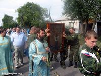 Мишкино. Празднование иконы "Торжество Пресвятой Богородицы" (Порт-Артурской) - 17 — Крестный ход. Фото Николая Павлова, 2009.
