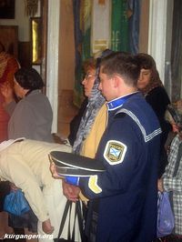 Мишкино. Празднование иконы "Торжество Пресвятой Богородицы" (Порт-Артурской) - 09 — На литургии. Фото Николая Павлова, 2009.