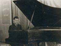 Курган — Самодеятельный духовой оркестр сельхозинститута. За роялем Роберт Соловьев. Из архива Соловьевых (Курган).